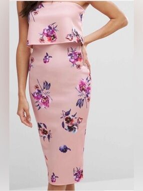 ASOS Pink Floral dress size 4